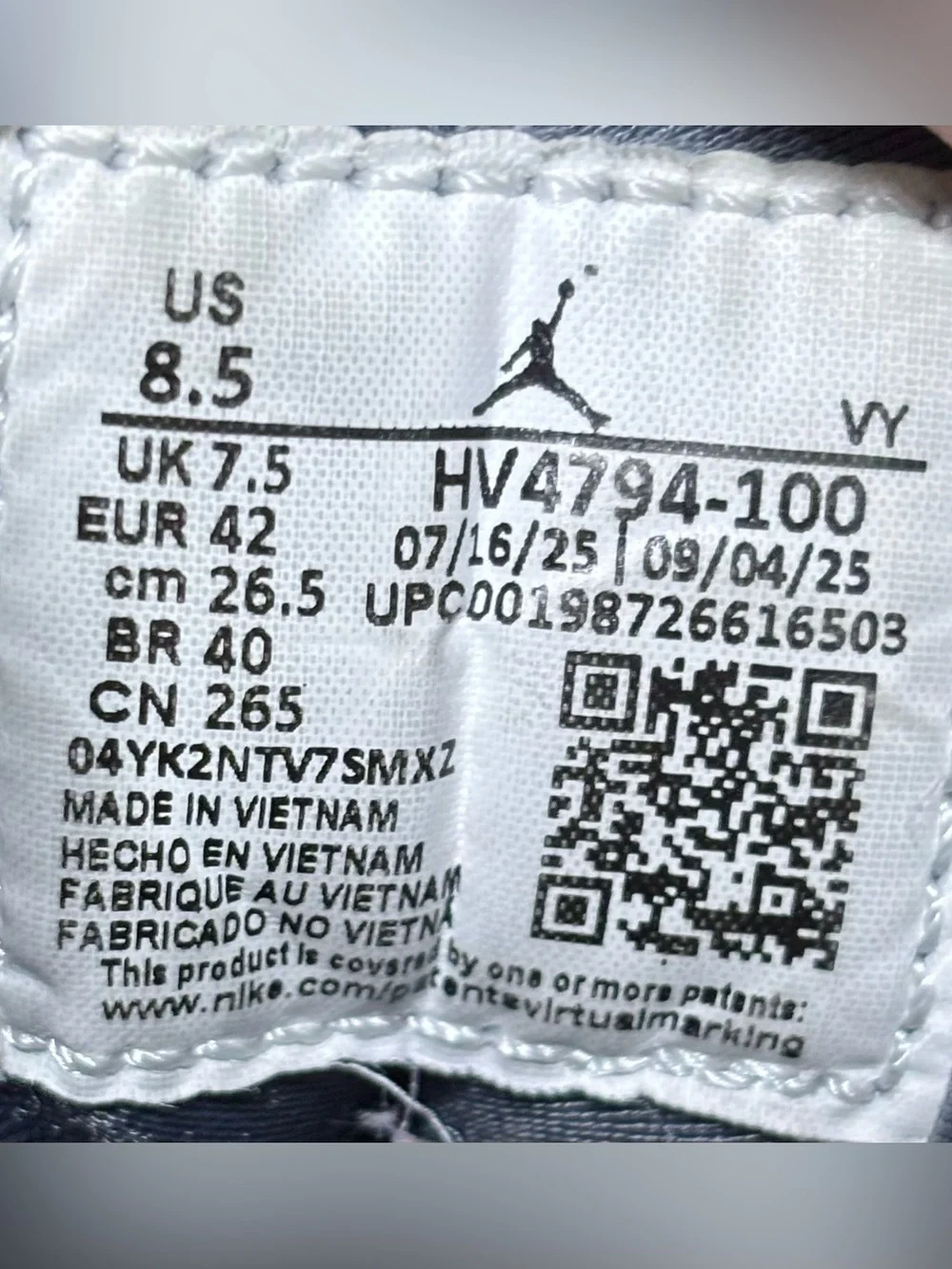 Jordan 9 Retro Flint Grey 2026 Size 8.5